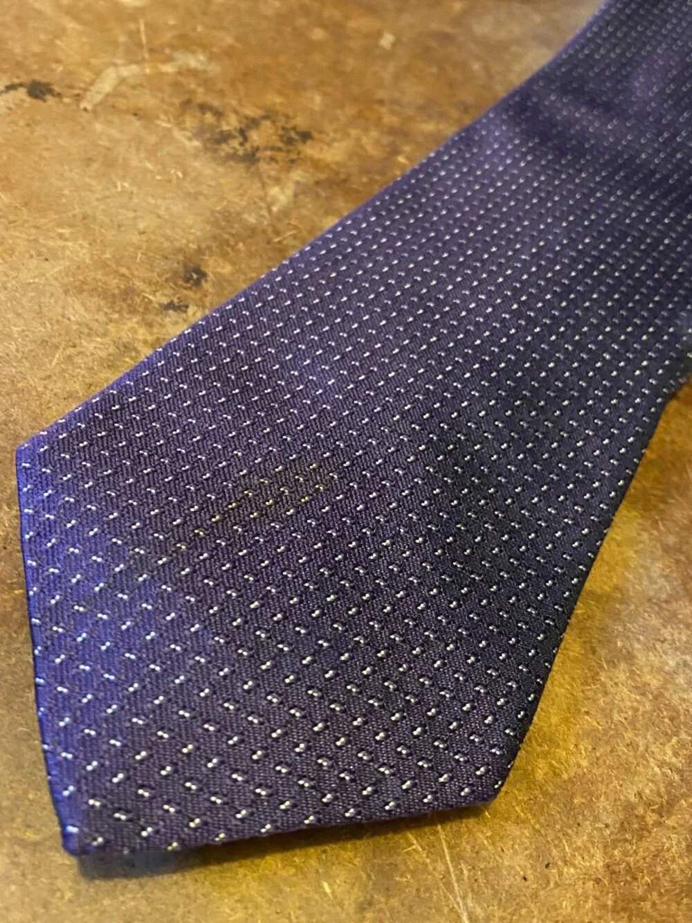 Polo Ralph Lauren Purple Necktie Tie 100% Silk Made in USA